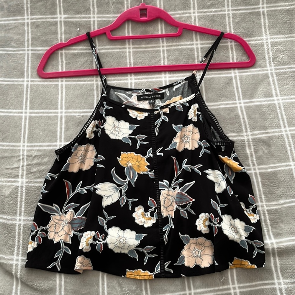 PacSun Kendall & Kylie Floral Halter Top